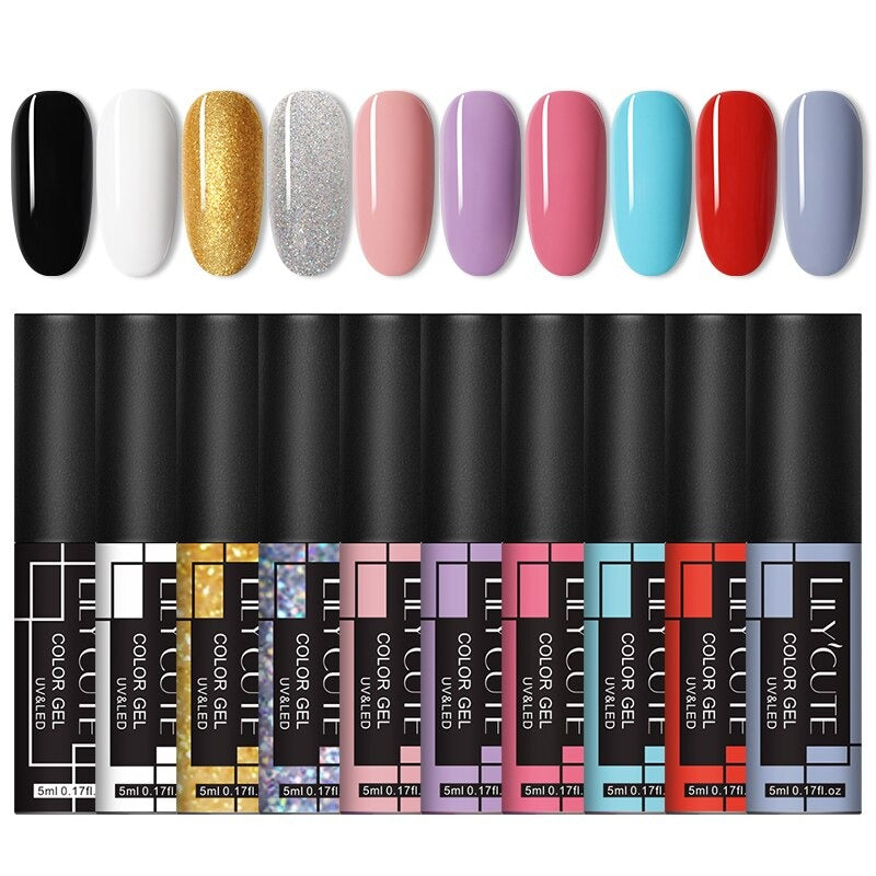 UV LED Gel Nail Set - Professional Nail Set for Home Use