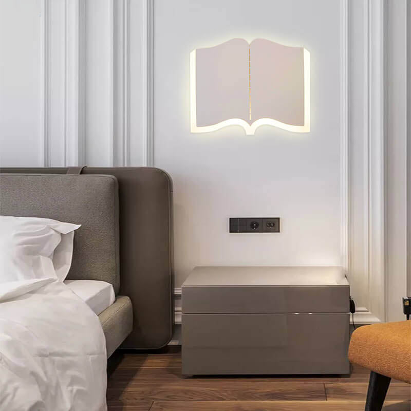 LichtHaus - Modern book-shaped LED wall lamp made of iron
