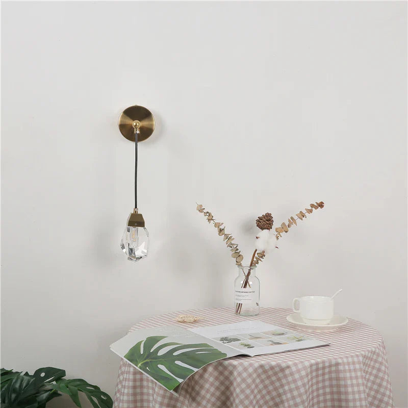 GrandeurGlimmer - Moderne Kristallen Wandlamp