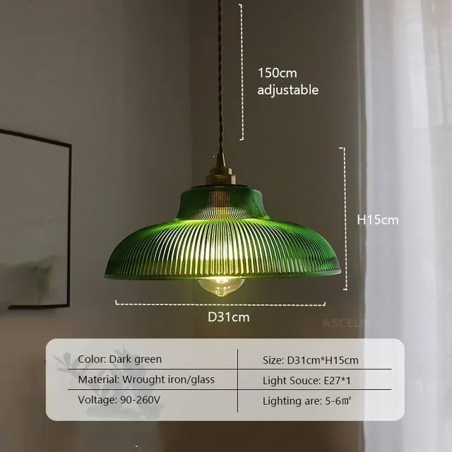 GlacialGlow - Glas Hanglamp