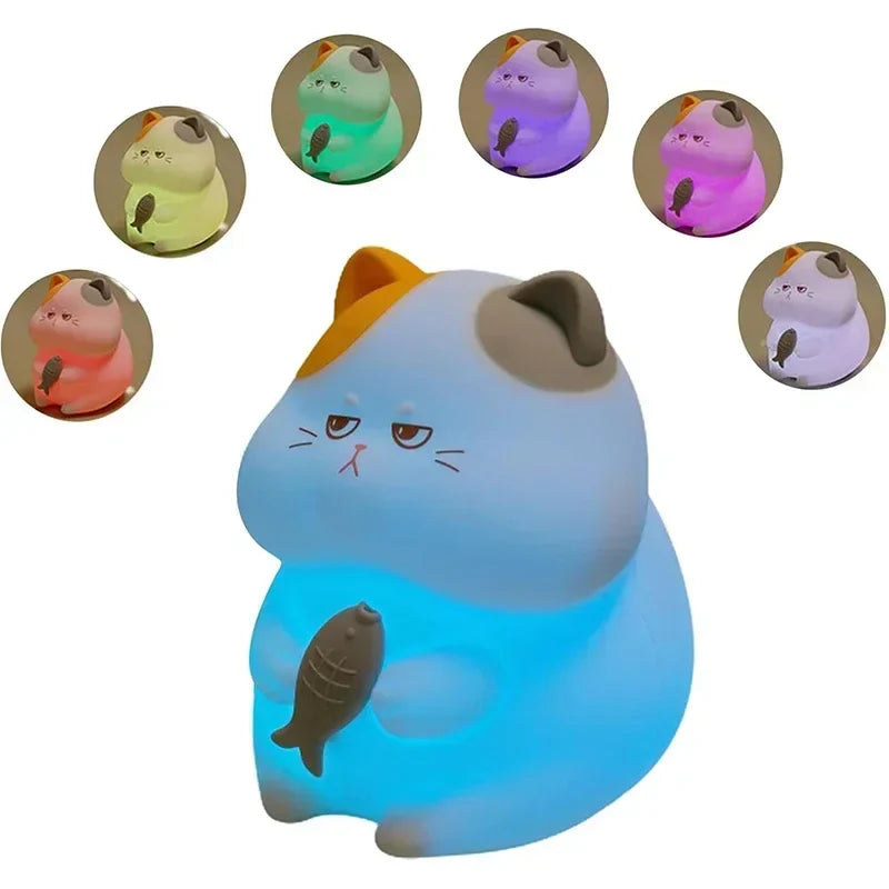 KittyGlow - Cute Wireless Night Light with Color Modes