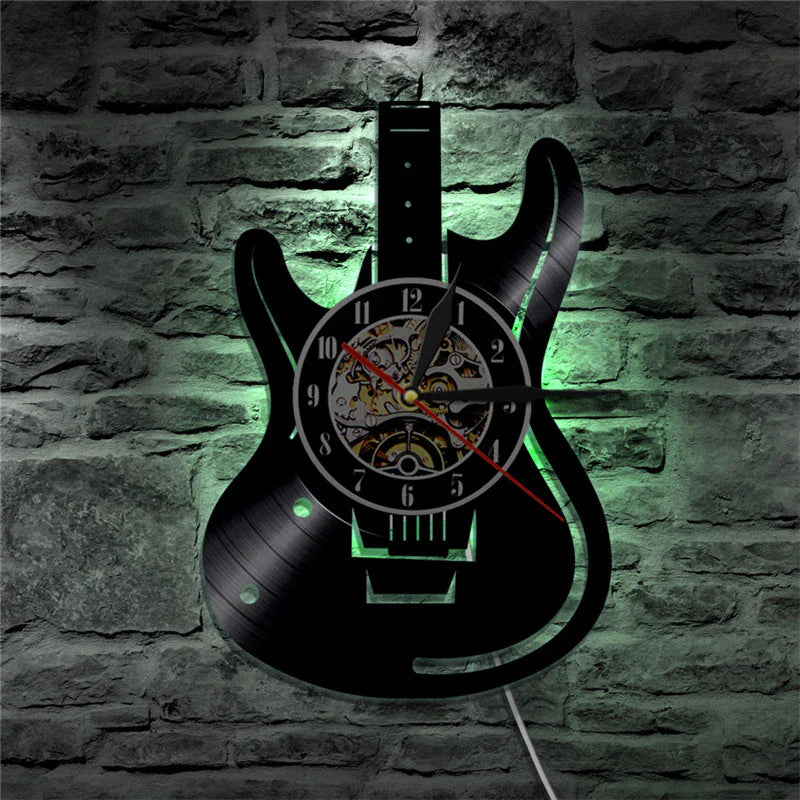 SonicBeat - Guitar Vinyl Wall Clock