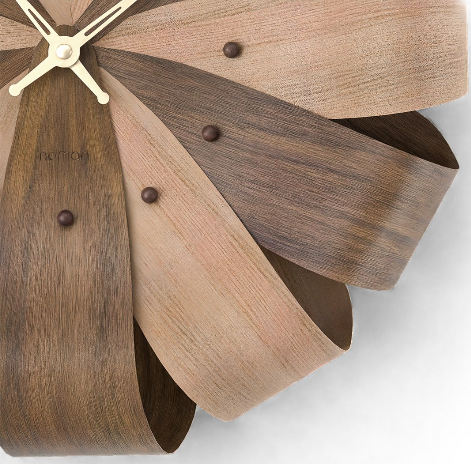 HoutMoment - Modern wooden wall clock