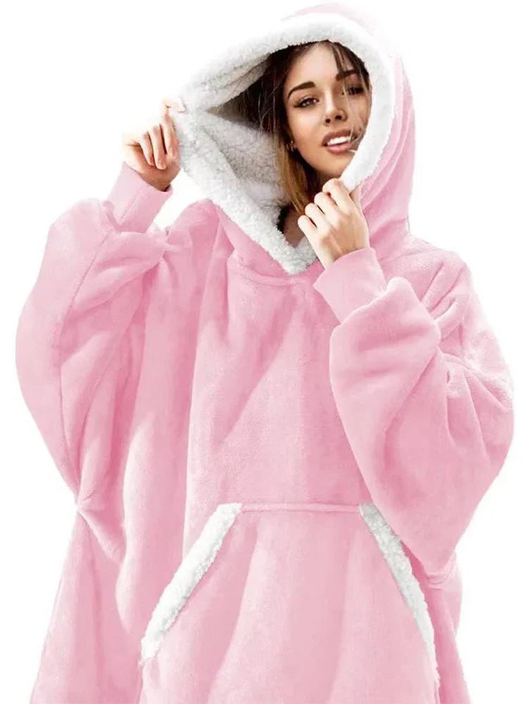 FleeceWrap - Polar Blanket Sweater with Hood