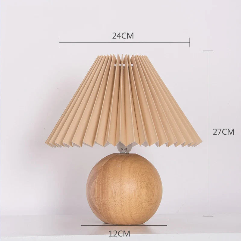 Antique Pleated - Vintage Tafellamp met Plooien