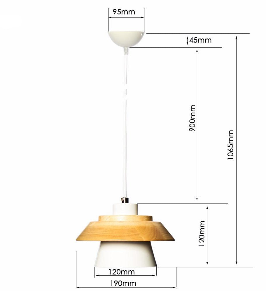 Modern Scandinavian Wooden Pendant Lamp