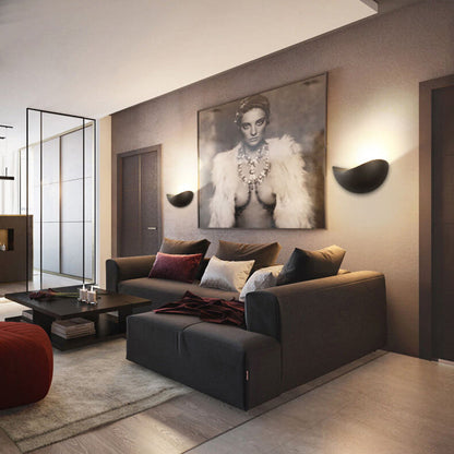 Luminia - Creatieve minimalistische halfronde aluminium LED wandlamp