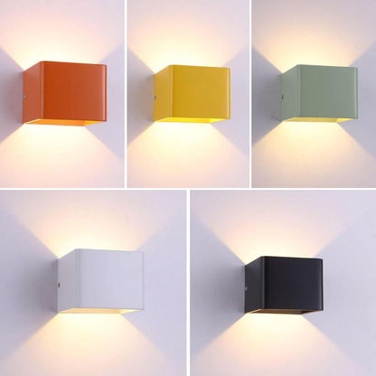Modern Multicolor Square LED Mini Wall Lamp