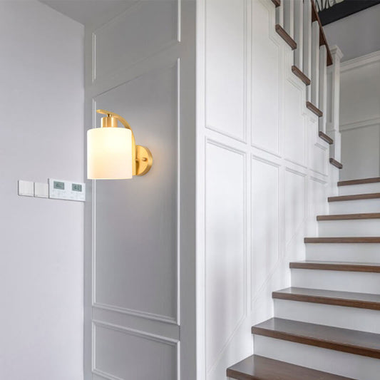 LichtGlow - Stylish glass wall lamp with cylindrical shape 