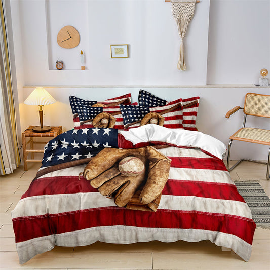 DreamCovers - Duvet cover set baseball baseball USA 