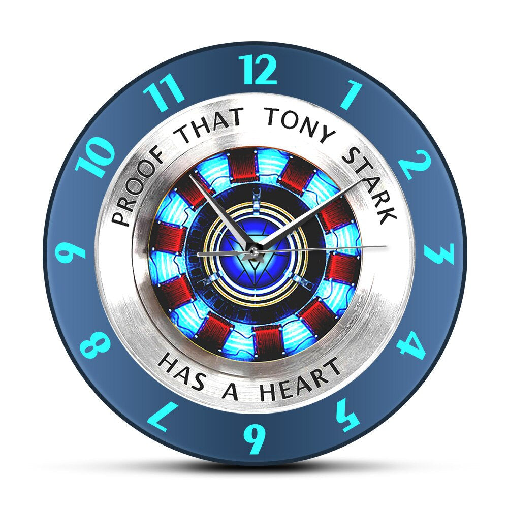 StarkTime - "Tony Stark's Heart" Wanduhr