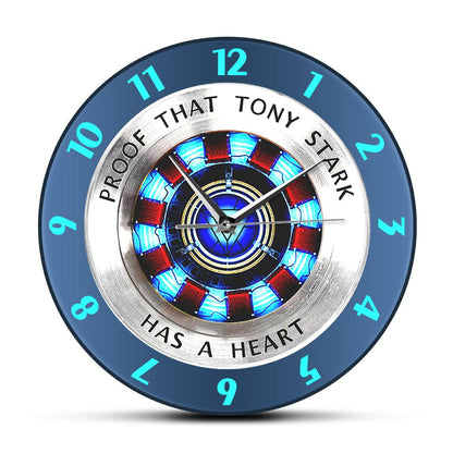 StarkTime - "Tony Stark's Heart" Wanduhr