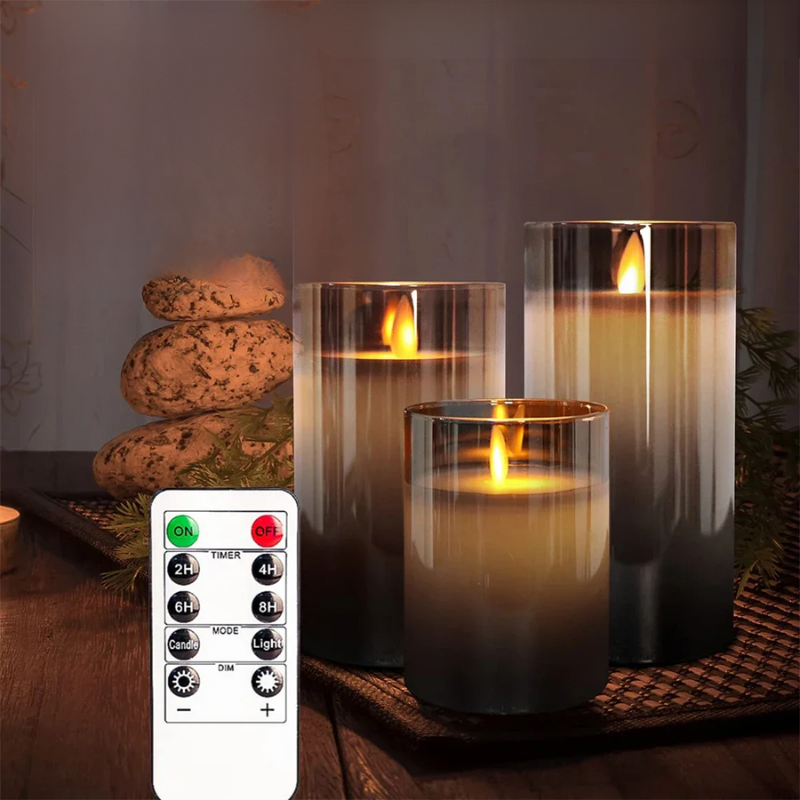 Candleset Lux - Set van Flikkerende LED Kaarsen voor Decoratie