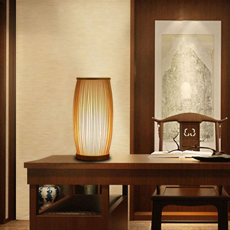 BambooGlow - Bamboo Table Lamp Night Light