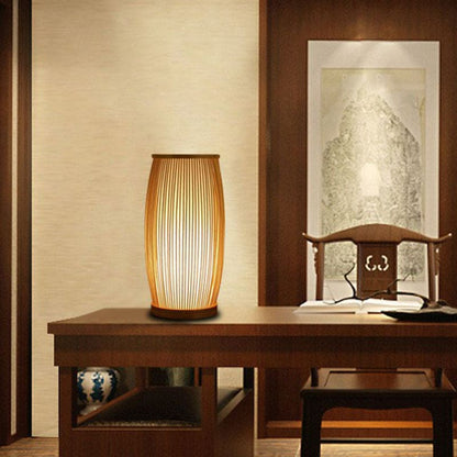 BambooGlow - Bamboo Table Lamp Night Light