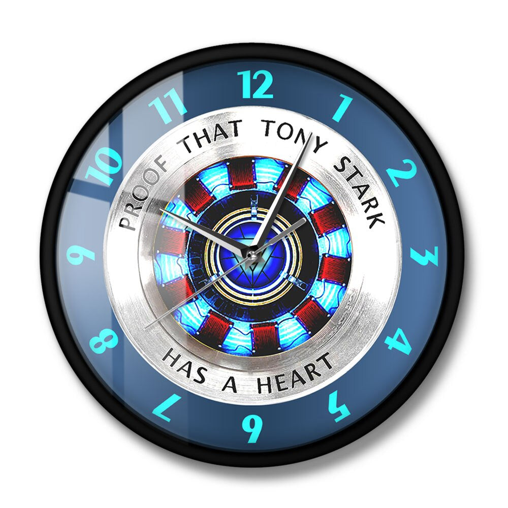 StarkTime - "Tony Stark's Heart" Wanduhr