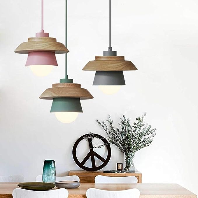 Wooden hanging lamps from Scandinavia 
