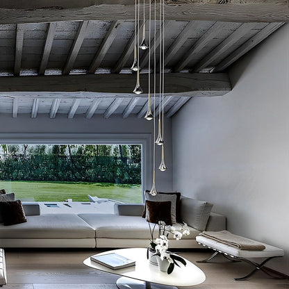 Nordic Pendant Lamp in the Shape of a Water Drop - 1 Light