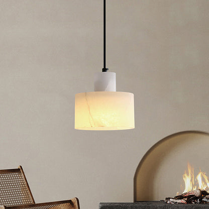 MarbreSimplicite - Scandinavische Hanglamp van Wit Marmer