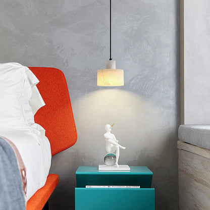 MarbreSimplicite - Scandinavische Hanglamp van Wit Marmer