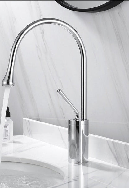 Tropfen Style Basin Faucet Bathroom Swivel Waterfall Faucet