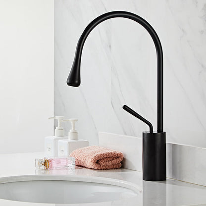 Tropfen Style Basin Faucet Bathroom Swivel Waterfall Faucet