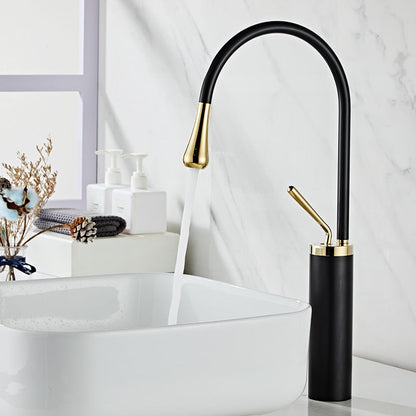 Tropfen Style Basin Faucet Bathroom Swivel Waterfall Faucet