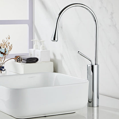 Tropfen Style Basin Faucet Bathroom Swivel Waterfall Faucet