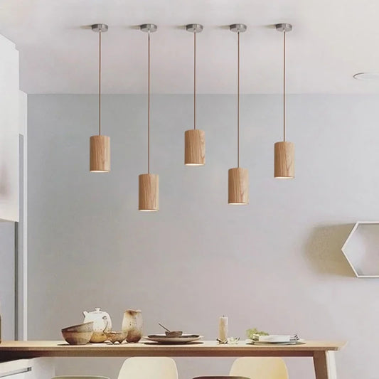 WoodenAura - Scandinavian wooden pendant lamp 