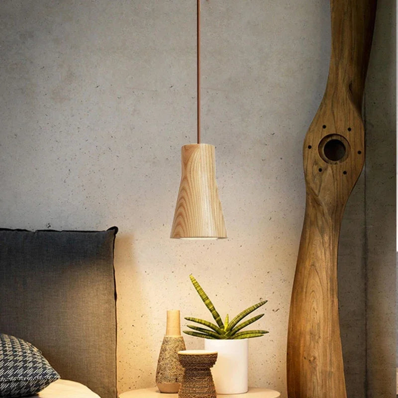 WoodenAura - Scandinavian wooden pendant lamp 