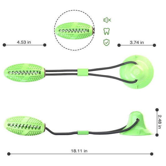 Dog Toy with Suction Cup &amp; Toothbrush - Dog Toy with Suction Cup &amp; Toothbrush