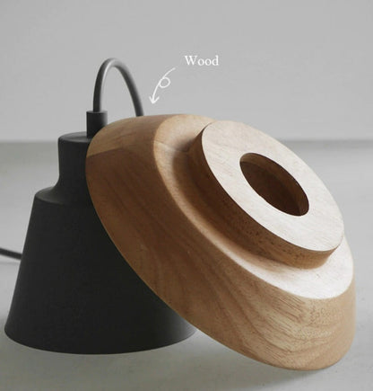 Wooden hanging lamps from Scandinavia 