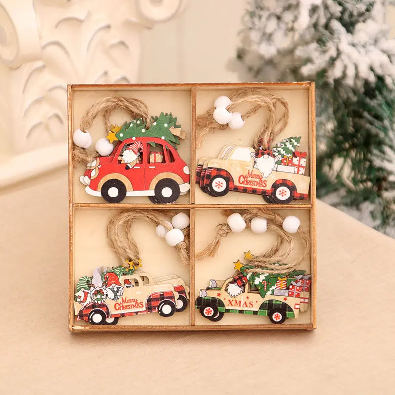 GnomeOrnaments – Festive Wooden Hanging Decorations 