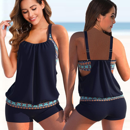 Mara | Two-Piece Tankini Set for a Fashionable Beach Look 