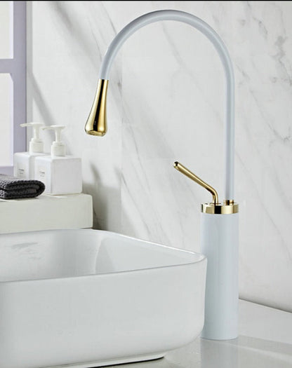 Tropfen Style Basin Faucet Bathroom Swivel Waterfall Faucet