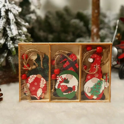 GnomeOrnaments – Festive Wooden Hanging Decorations 