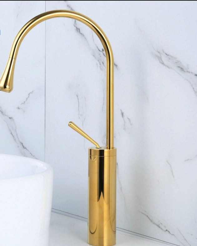 Tropfen Style Basin Faucet Bathroom Swivel Waterfall Faucet