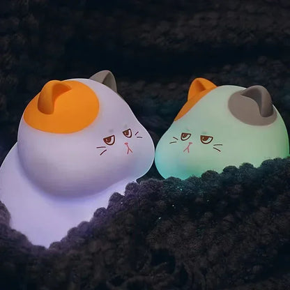 KittyGlow - Cute Wireless Night Light with Color Modes