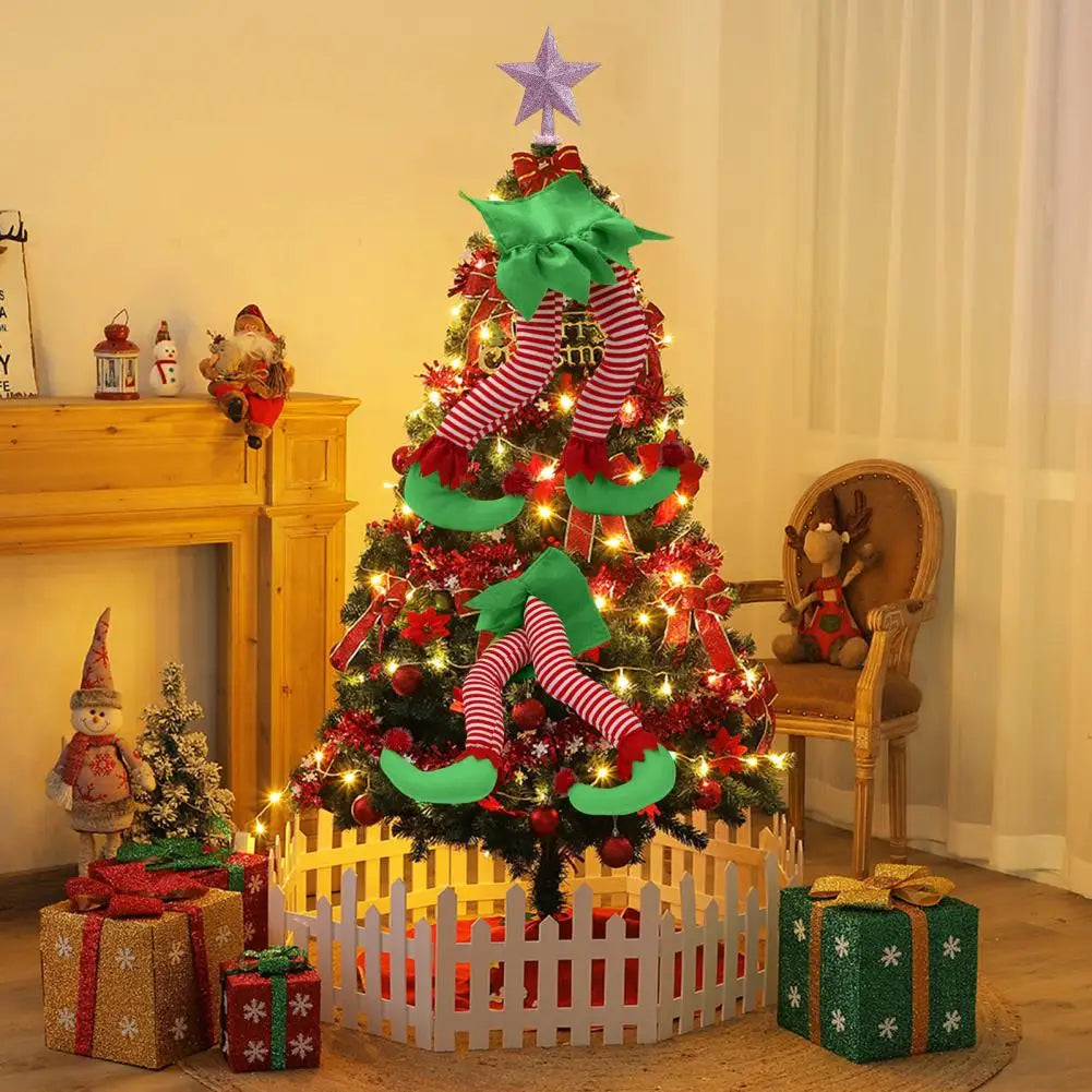 Elfie Legs - Rag Thumb Legs for Christmas Decorations 