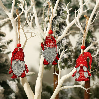 GnomeOrnaments – Festive Wooden Hanging Decorations 
