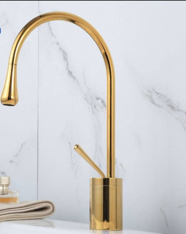 Tropfen Style Basin Faucet Bathroom Swivel Waterfall Faucet