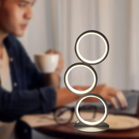 TricolorLuxe - Elegant Reading Lamp with Soft Light