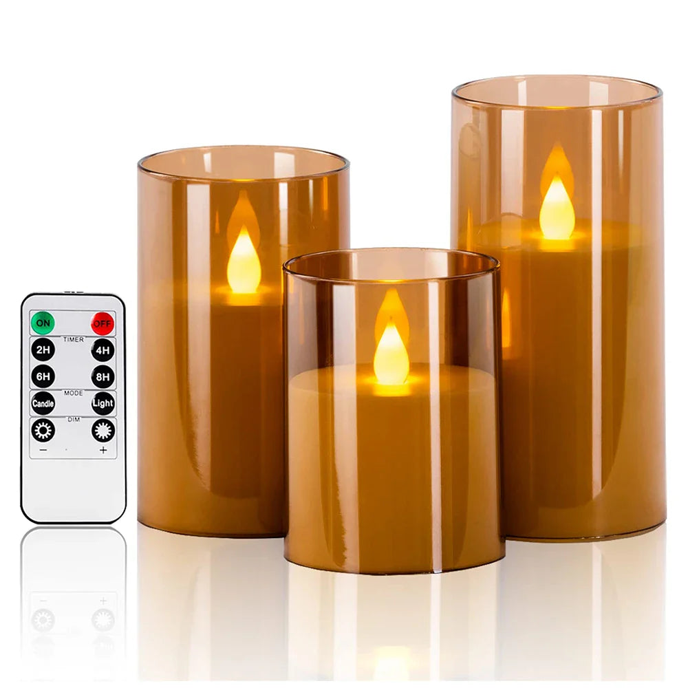 Candleset Lux - Set van Flikkerende LED Kaarsen voor Decoratie