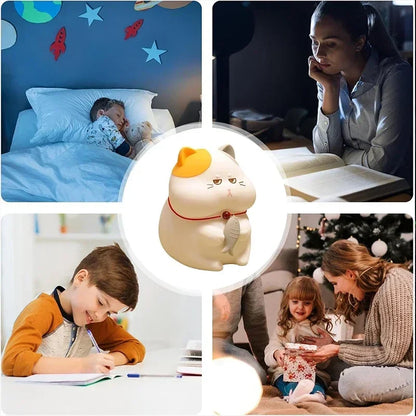 KittyGlow - Cute Wireless Night Light with Color Modes