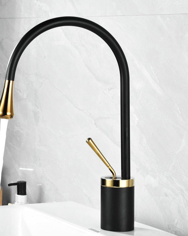 Tropfen Style Basin Faucet Bathroom Swivel Waterfall Faucet