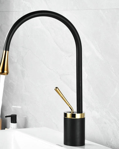 Tropfen Style Basin Faucet Bathroom Swivel Waterfall Faucet