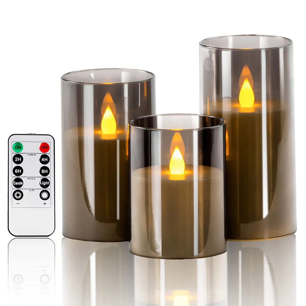 Candleset Lux - Set van Flikkerende LED Kaarsen voor Decoratie