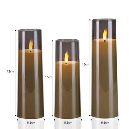 Candleset Lux - Set van Flikkerende LED Kaarsen voor Decoratie