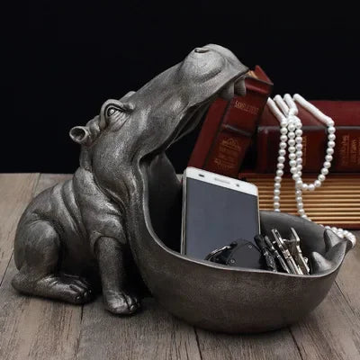 HippoHaven - Decorative Hippopotamus Figure