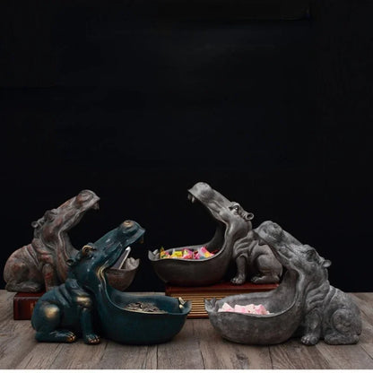 HippoHaven - Decorative Hippopotamus Figure